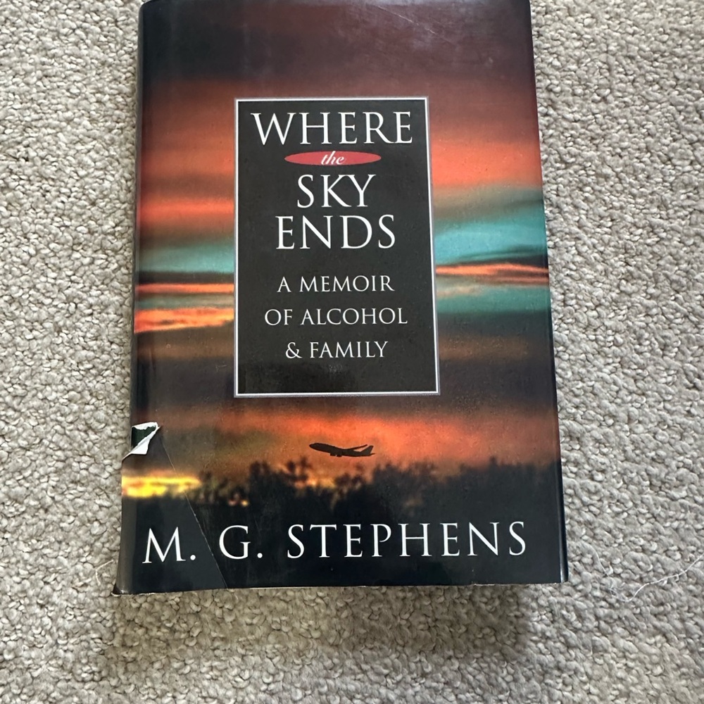 'Where the Sky Ends' Memoir - Black Cover